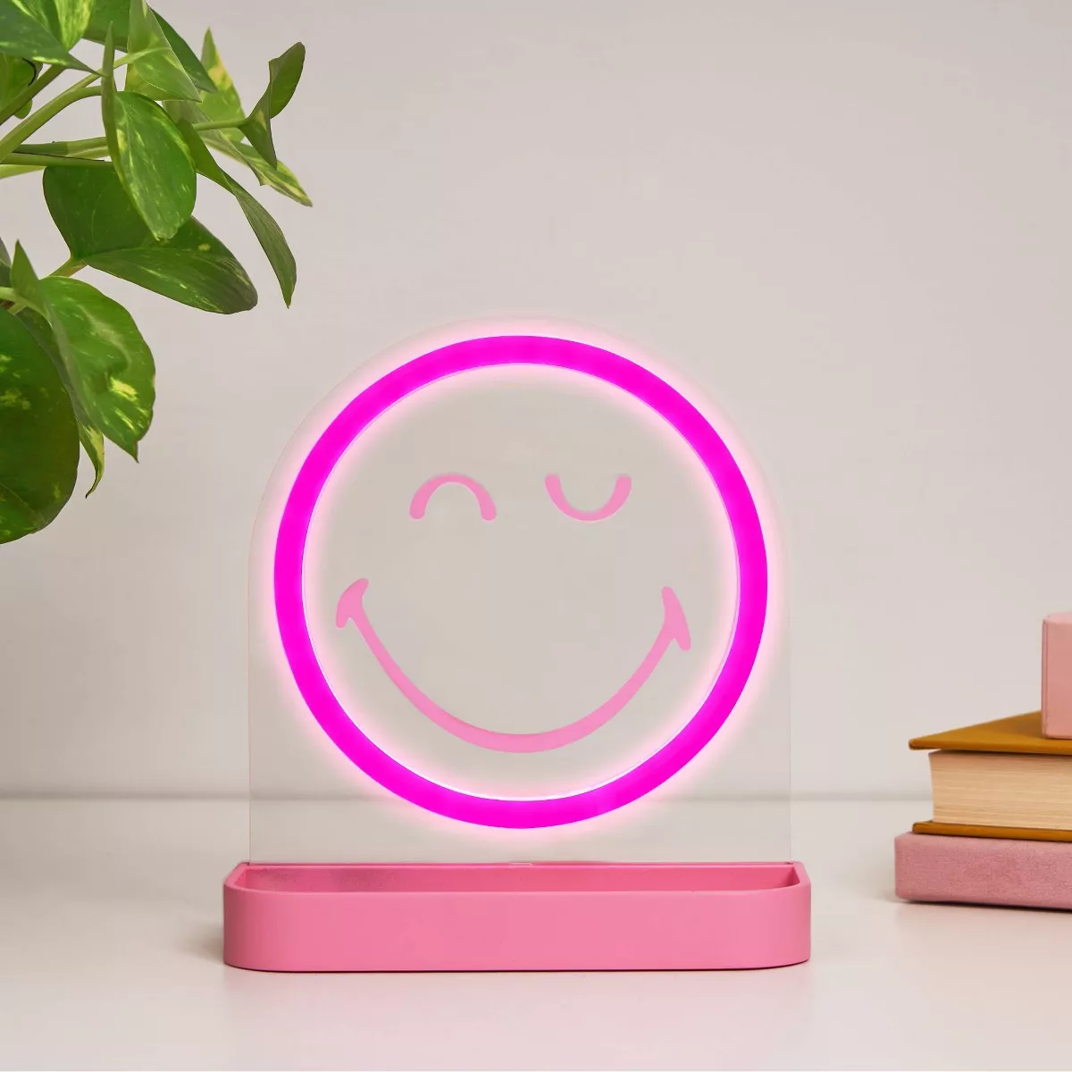 Yoobi SmileyWorld LED Desk Tray Smiley Pink - Image 3