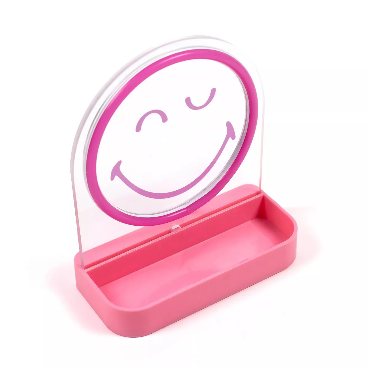 Yoobi SmileyWorld LED Desk Tray Smiley Pink - Image 4